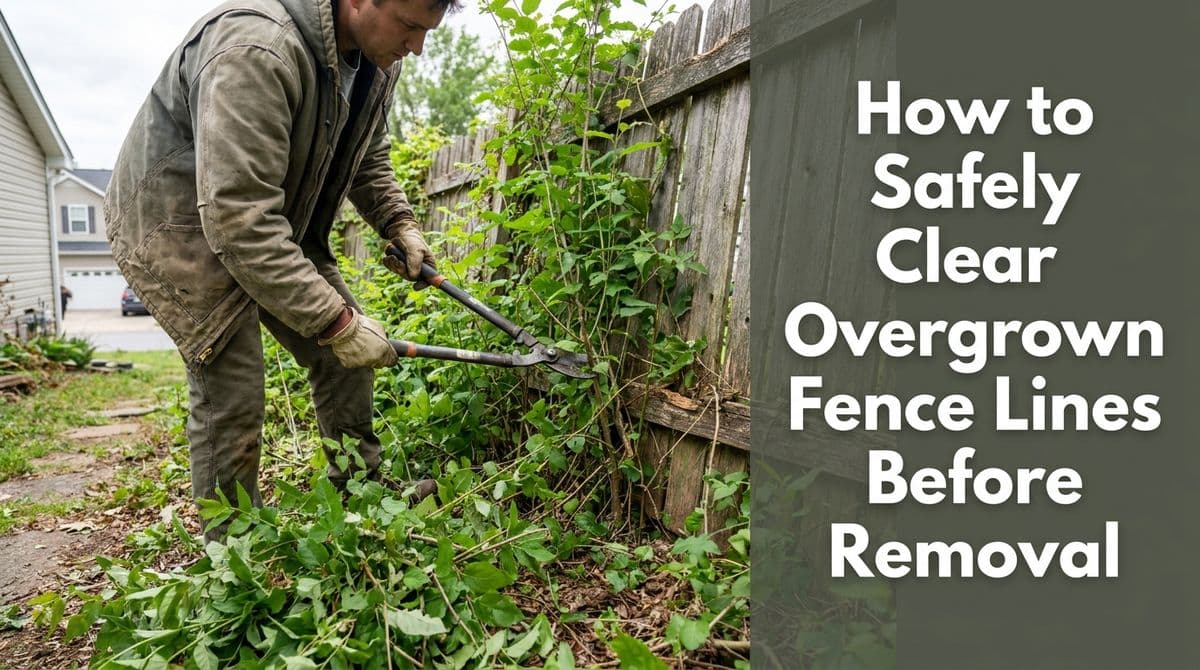 How to Safely Clear Overgrown Fence Lines Before Removal image
